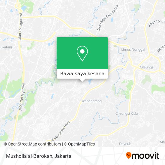 Peta Musholla al-Barokah