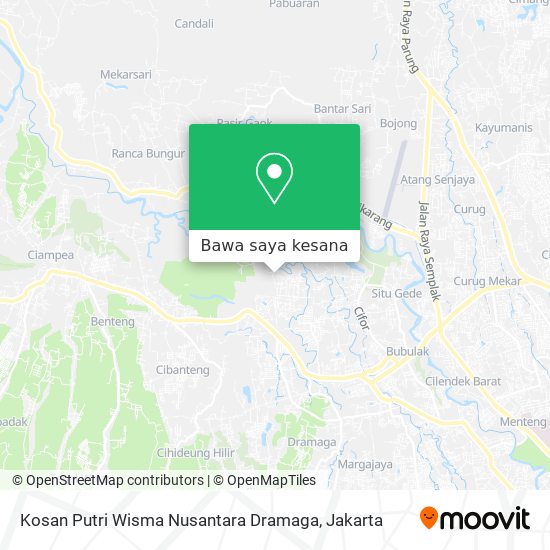 Peta Kosan Putri Wisma Nusantara Dramaga