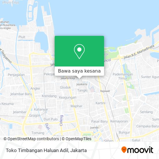 Peta Toko Timbangan Haluan Adil