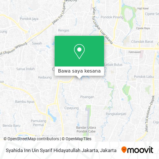 Peta Syahida Inn Uin Syarif Hidayatullah Jakarta