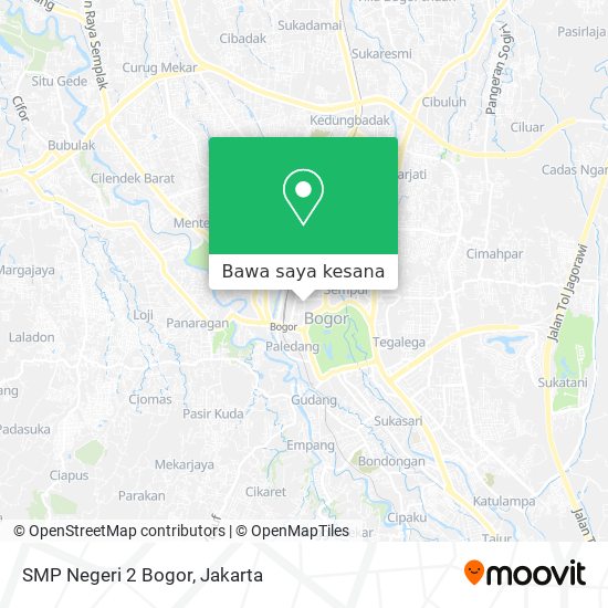 Peta SMP Negeri 2 Bogor