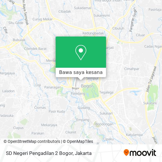 Peta SD Negeri Pengadilan 2 Bogor