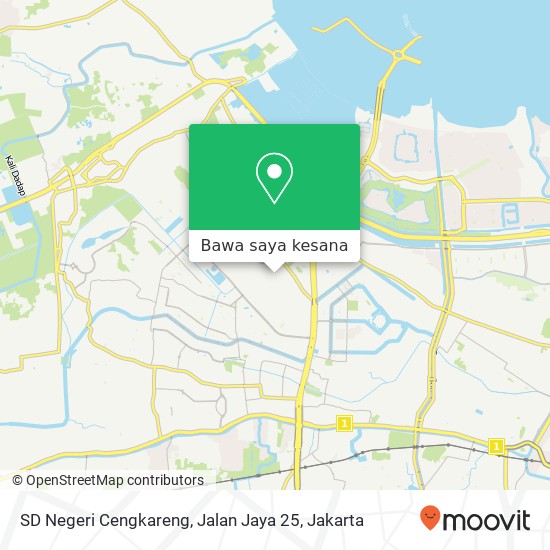 Peta SD Negeri Cengkareng, Jalan Jaya 25