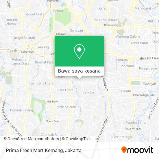 Peta Prima Fresh Mart Kemang