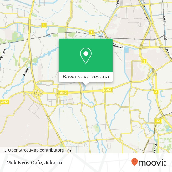 Peta Mak Nyus Cafe, Jalan Pilar Mas Raya
