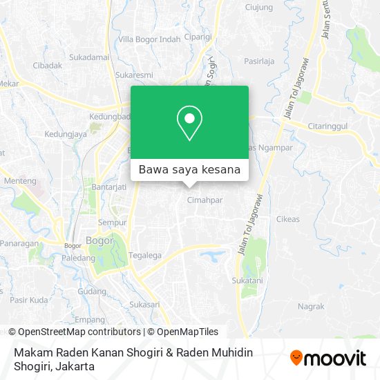 Peta Makam Raden Kanan Shogiri & Raden Muhidin Shogiri