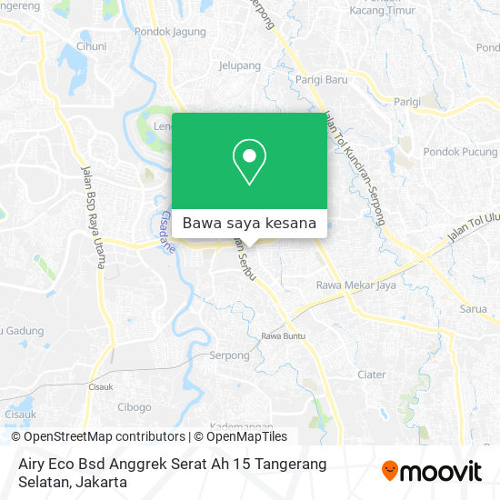 Peta Airy Eco Bsd Anggrek Serat Ah 15 Tangerang Selatan