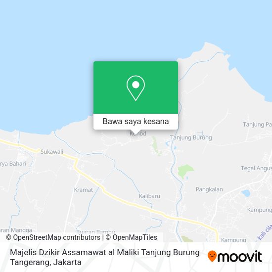 Peta Majelis Dzikir Assamawat al Maliki Tanjung Burung Tangerang, Pakuhaji