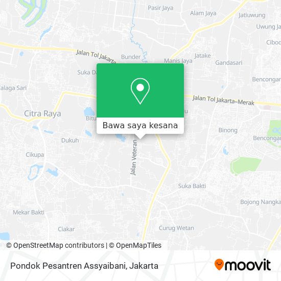 Peta Pondok Pesantren Assyaibani