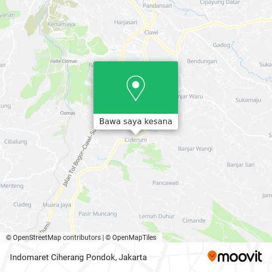 Peta Indomaret Ciherang Pondok