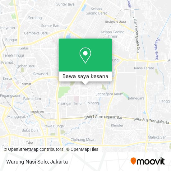 Peta Warung Nasi Solo