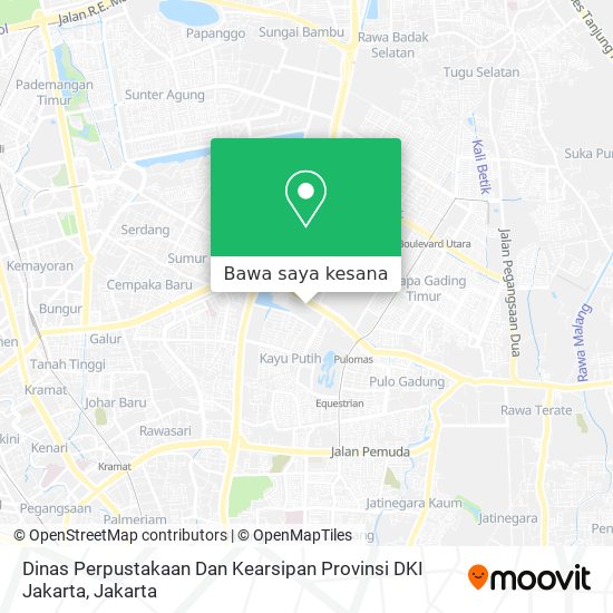 Peta Dinas Perpustakaan Dan Kearsipan Provinsi DKI Jakarta
