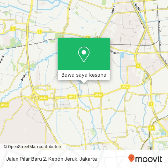 Peta Jalan Pilar Baru 2, Kebon Jeruk