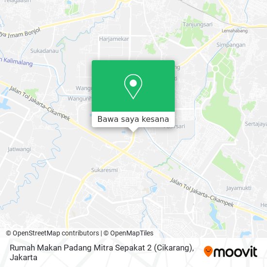 Peta Rumah Makan Padang Mitra Sepakat 2 (Cikarang)