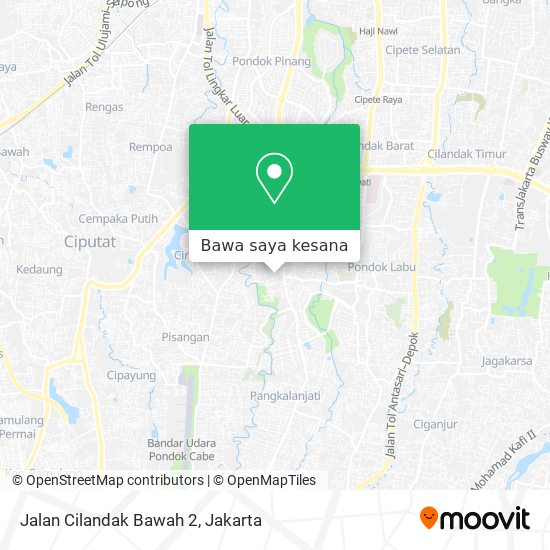Peta Jalan Cilandak Bawah 2