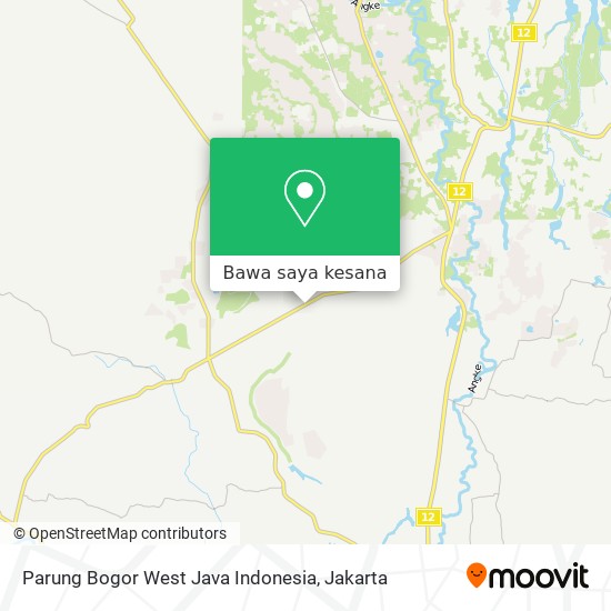 Peta Parung Bogor West Java Indonesia