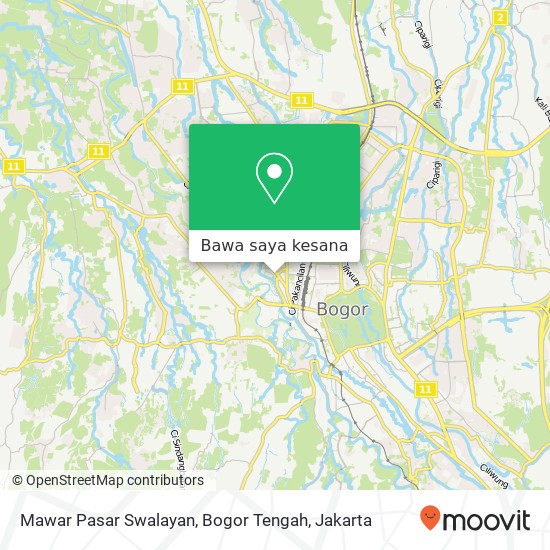 Peta Mawar Pasar Swalayan, Bogor Tengah