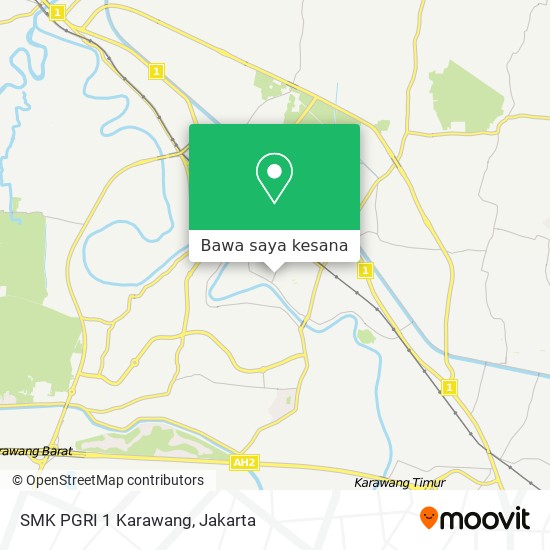 Peta SMK PGRI 1 Karawang