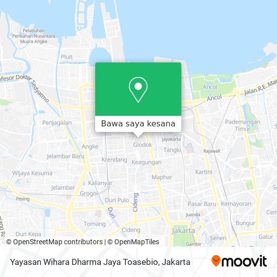 Peta Yayasan Wihara Dharma Jaya Toasebio