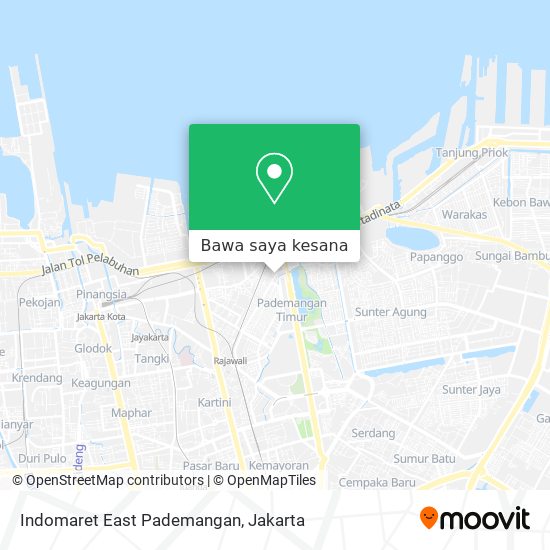 Peta Indomaret East Pademangan