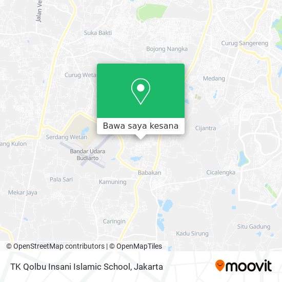 Peta TK Qolbu Insani Islamic School