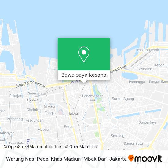 Peta Warung Nasi Pecel Khas Madiun "Mbak Dar"