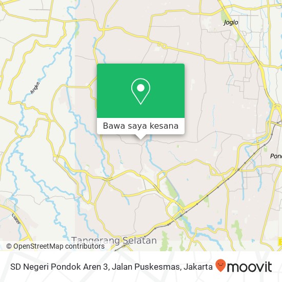 Peta SD Negeri Pondok Aren 3, Jalan Puskesmas