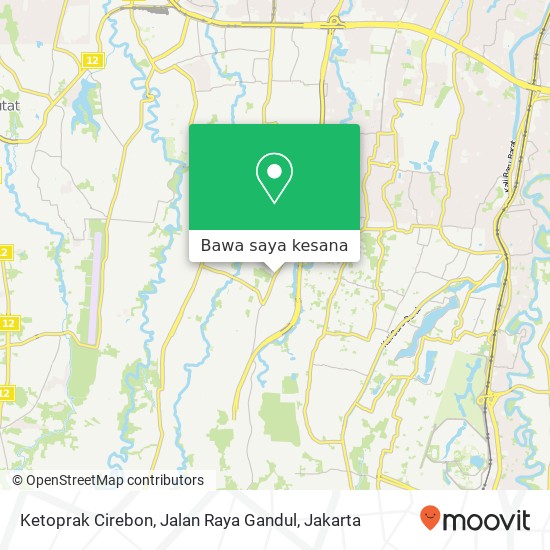 Peta Ketoprak Cirebon, Jalan Raya Gandul