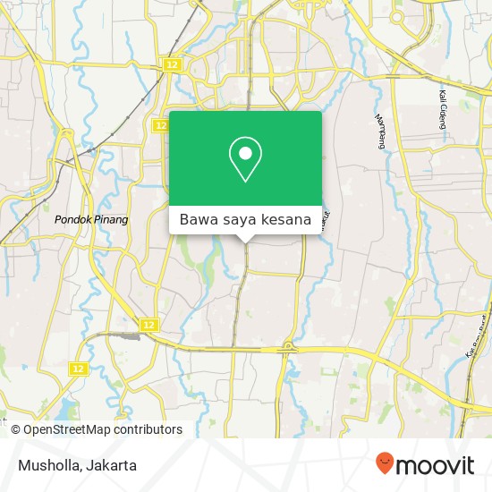 Peta Musholla, Jalan RS Fatmawati