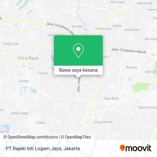 Peta PT Rejeki Inti Logam Jaya