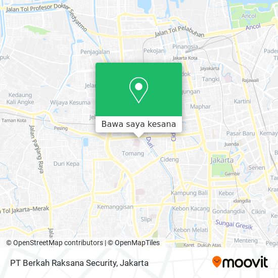 Peta PT Berkah Raksana Security