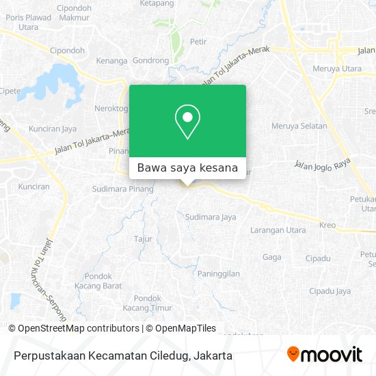 Peta Perpustakaan Kecamatan Ciledug