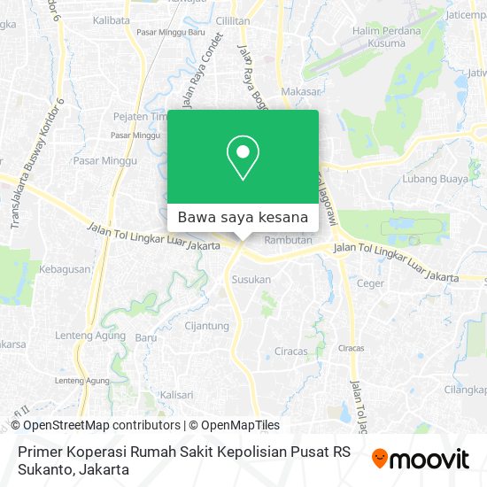 Peta Primer Koperasi Rumah Sakit Kepolisian Pusat RS Sukanto