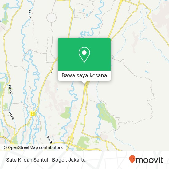 Peta Sate Kiloan Sentul - Bogor