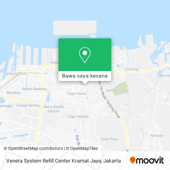 Peta Veneta System Refill Center Kramat Jaya