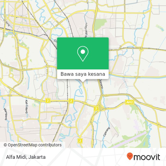 Peta Alfa Midi, Jalan Otto Iskandardinata Jatinegara