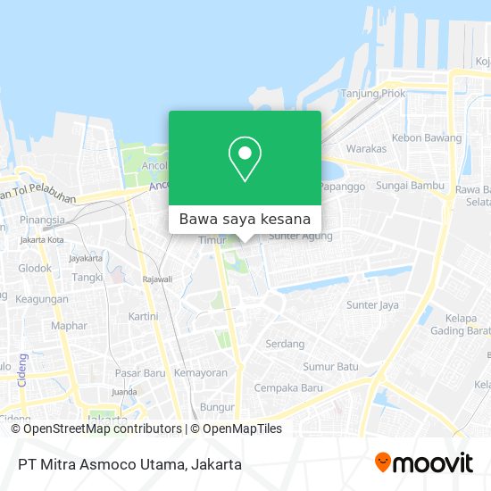 Peta PT Mitra Asmoco Utama