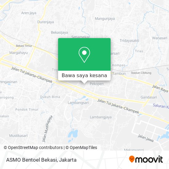 Peta ASMO Bentoel Bekasi