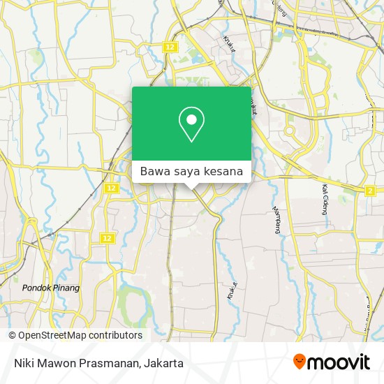 Peta Niki Mawon Prasmanan