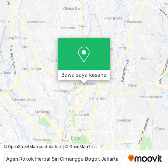 Peta Agen Rokok Herbal Sin Cimanggu-Bogor