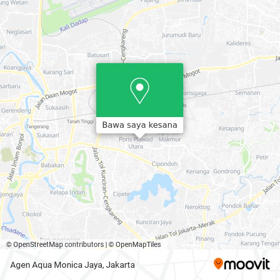 Peta Agen Aqua Monica Jaya