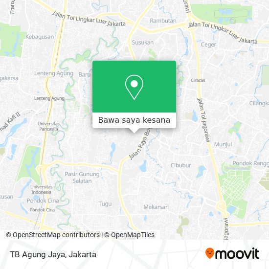 Peta TB Agung Jaya