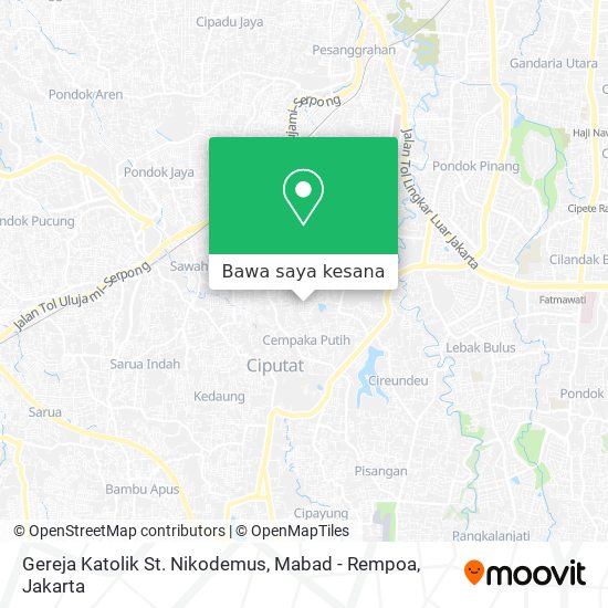 Peta Gereja Katolik St. Nikodemus, Mabad - Rempoa