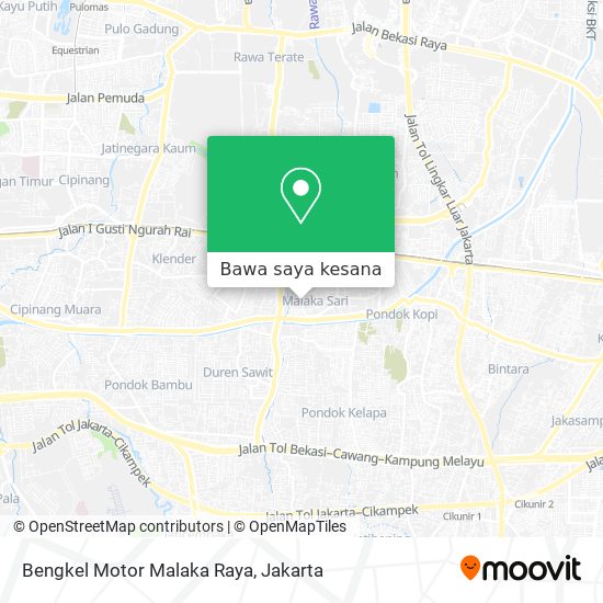 Peta Bengkel Motor Malaka Raya