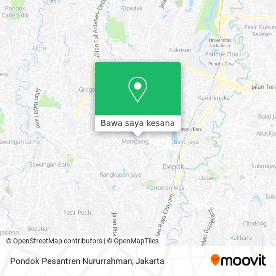 Peta Pondok Pesantren Nururrahman