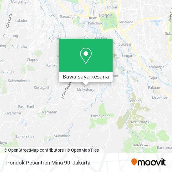 Peta Pondok Pesantren Mina 90