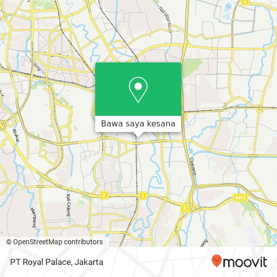 Peta PT Royal Palace, Jalan Bukit Duri Tanjakan Tebet