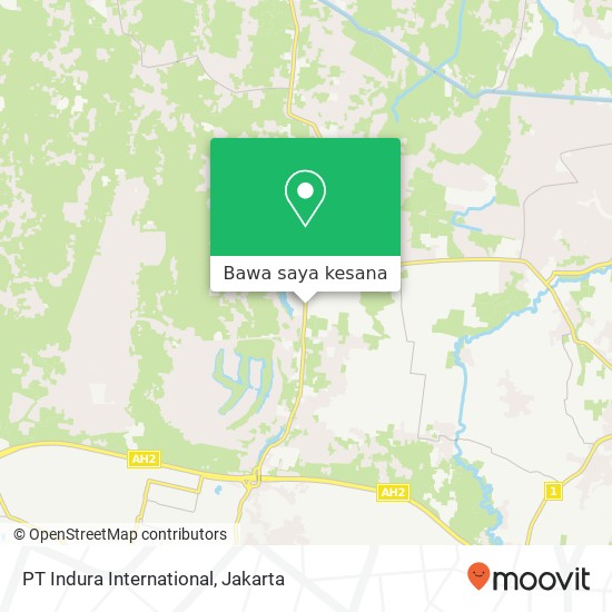 Peta PT Indura International, Jalan Raya Pasar Kemis Sindang Jaya