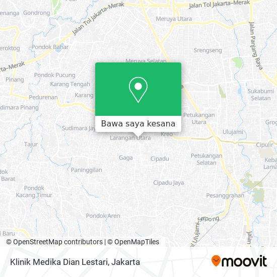 Peta Klinik Medika Dian Lestari