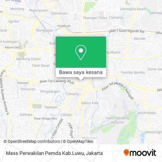 Peta Mess Perwakilan Pemda Kab.Luwu